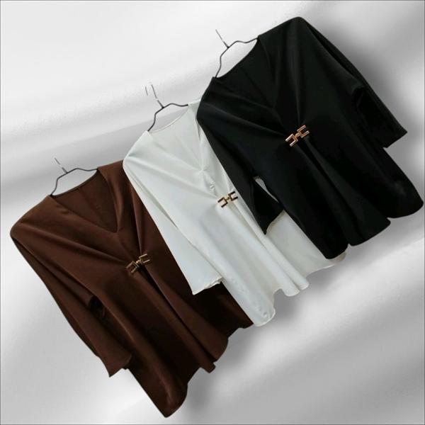 Блузка Nefertiti (S-XL) 1638 brown (деми)