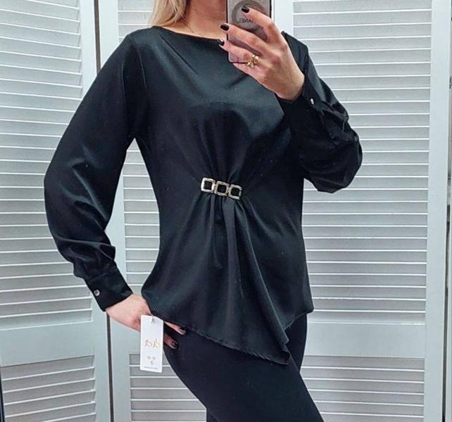 Блузка Nefertiti (M-XL) 1646 black (деми)