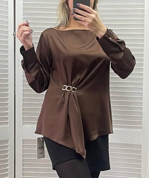 Блузка Nefertiti (M-XL) 1646 brown (деми)