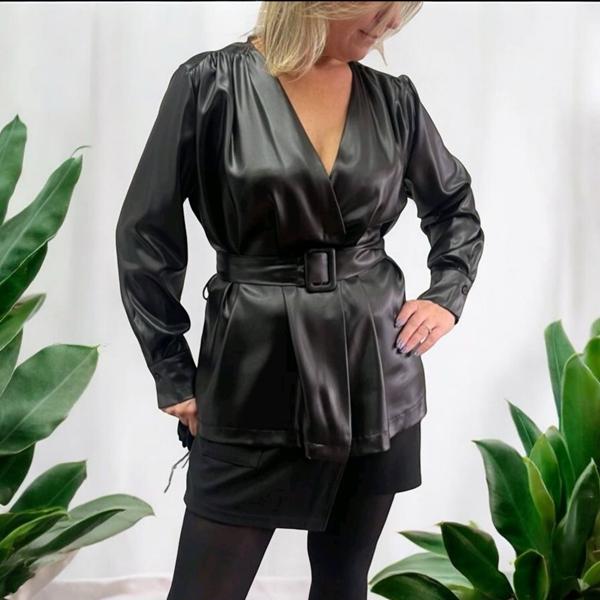 Блузка Nefertiti (M-XL) 1649 black (деми)