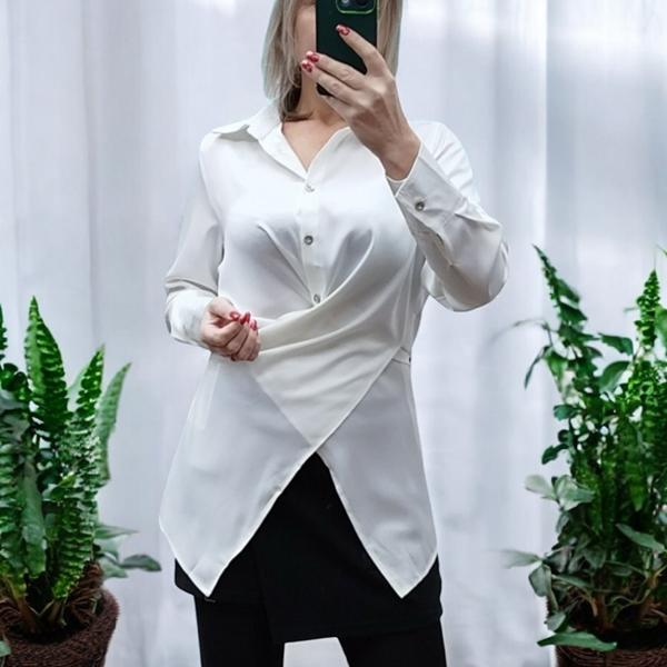 Блузка Nefertiti (M-XL) 1655 white (деми)