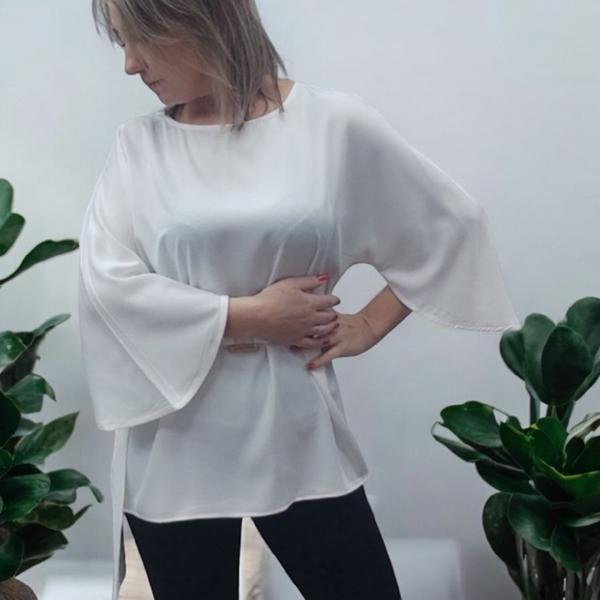 Блузка Nefertiti (M-XL) 1664 white (деми)