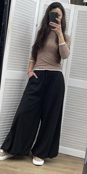 Штаны спорт Nefertiti (S-L) 1930 black (лето)