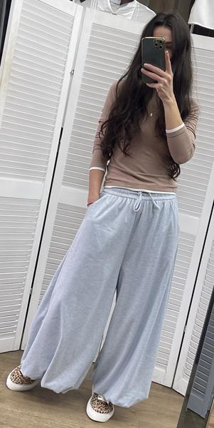 Штаны спорт Nefertiti (S-L) 1930 l.grey (лето)