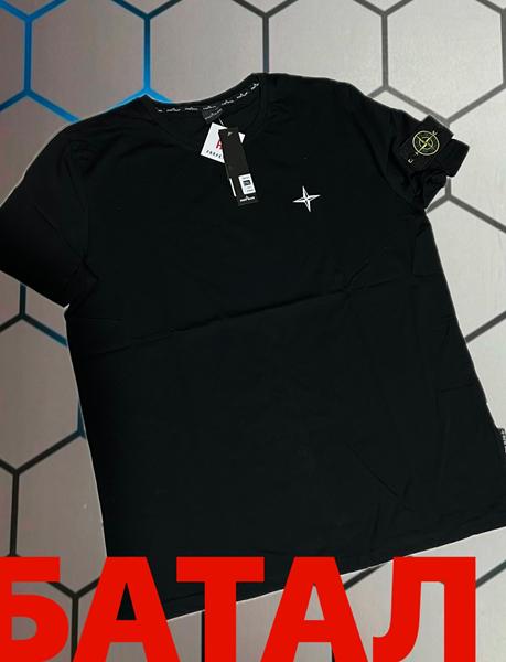 Футболка Alex Clothes (2XL-6XL) 13690 black (лето)