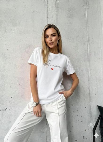 Футболка IRAopt (S-L) IR153 white (лето)