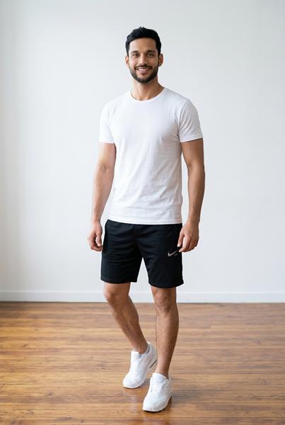 Шорты Sport style (56-64) 002-1 black (лето)