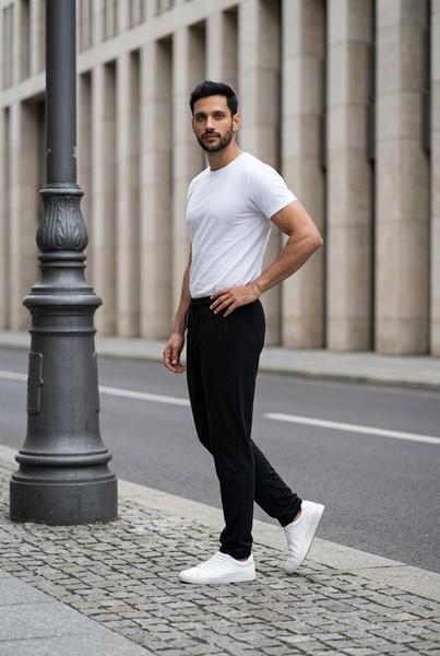 Штаны Sport style (60-66) 11 black (деми)