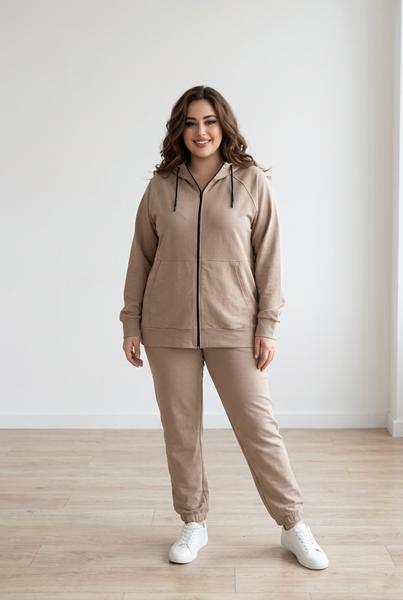Костюм спорт Sport style (3XL-6XL) 12 beige (деми)