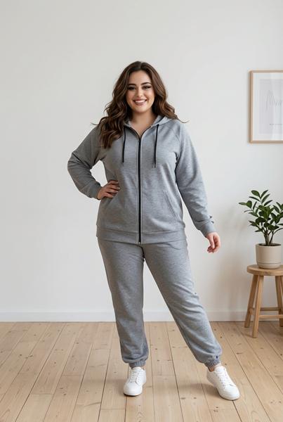 Костюм спорт Sport style (3XL-6XL) 12 grey (деми)