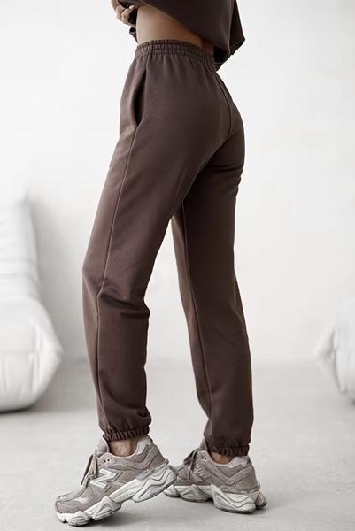 Штаны спорт ALIA (52-60) AL19 brown (деми)