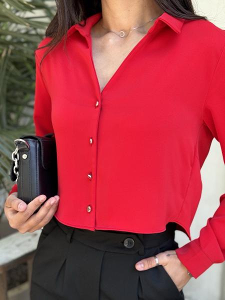 Рубашка Style Nadezhda (36-42) SN357 red (деми)