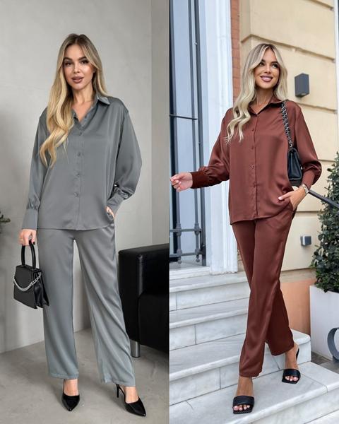 Костюм Style Nadezhda (40-46) SN395 brown (деми)