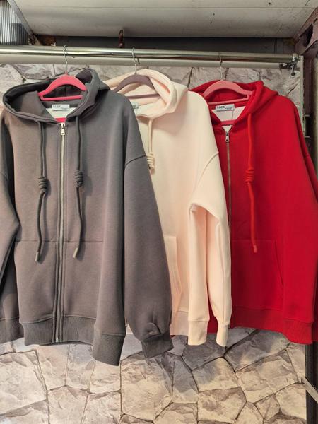 Кофта спорт Style Nadezhda (one size) SN437 red (деми)