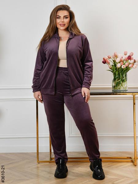 Костюм спорт OdesaOpt (54-58) 3610-21 purple (деми)