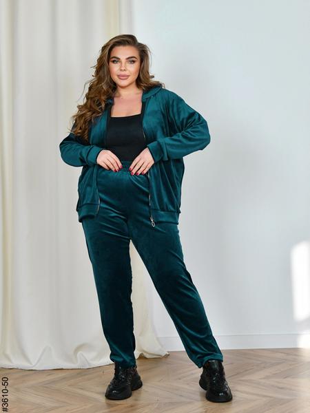 Костюм спорт OdesaOpt (54-58) 3610-50 green (деми)