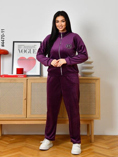 Костюм спорт OdesaOpt (48-52) 4470-11 purple (деми)