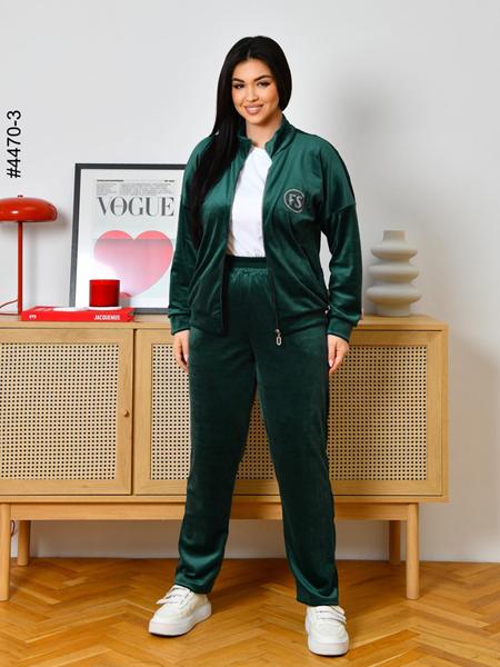 Костюм спорт OdesaOpt (48-52) 4470-3 green (деми)