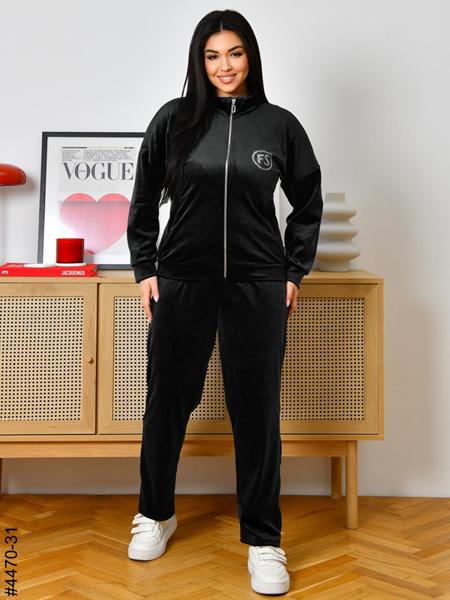 Костюм спорт OdesaOpt (48-52) 4470-31 black (деми)