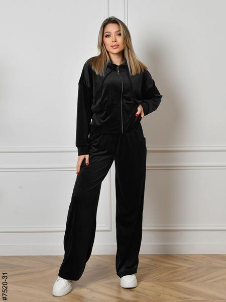 Костюм спорт OdesaOpt (44-50) 7520-31 black (деми)