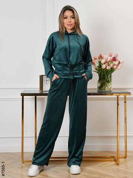 Костюм спорт OdesaOpt (44-50) 7565-1 green (деми)