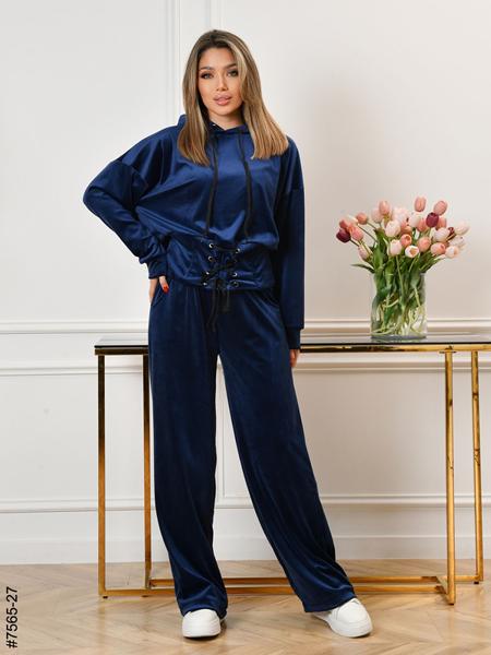 Костюм спорт OdesaOpt (44-50) 7565-27 navy (деми)