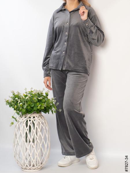 Костюм спорт OdesaOpt (44-50) 7827-34 grey (деми)