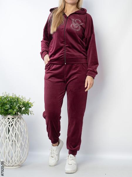 Костюм спорт OdesaOpt (48-52) 7920-55 wine (деми)