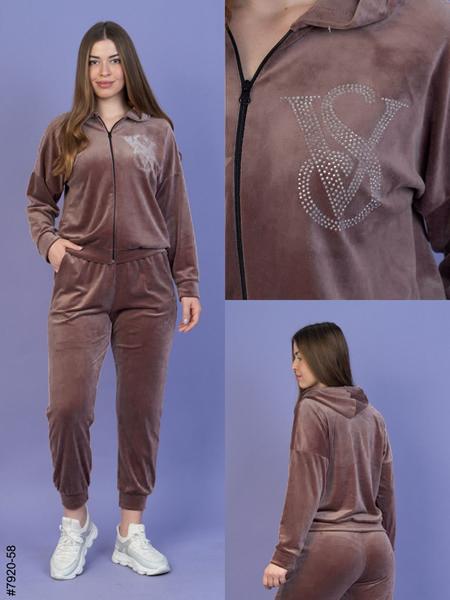 Костюм спорт OdesaOpt (48-52) 7920-58 l.brown (деми)