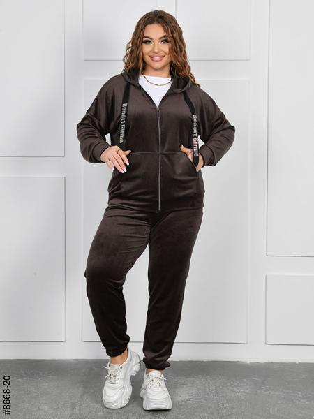 Костюм спорт OdesaOpt (54-60) 8668-20 brown (деми)