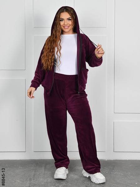 Костюм спорт OdesaOpt (54-60) 8845-13 wine (деми)