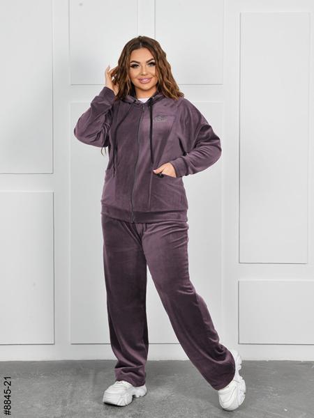 Костюм спорт OdesaOpt (54-60) 8845-21 lilac (деми)