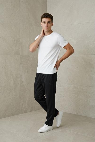 Штаны спорт Sport style (46-54) 1-2 black (деми)