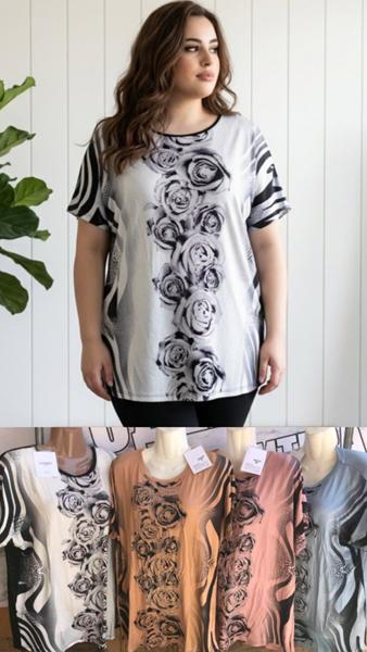 Футболка Sport style (54-60) A023 mix (лето)