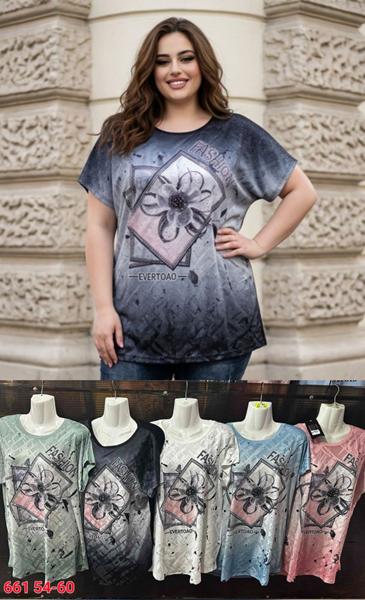 Футболка Sport style (54-60) M661 mix (лето)