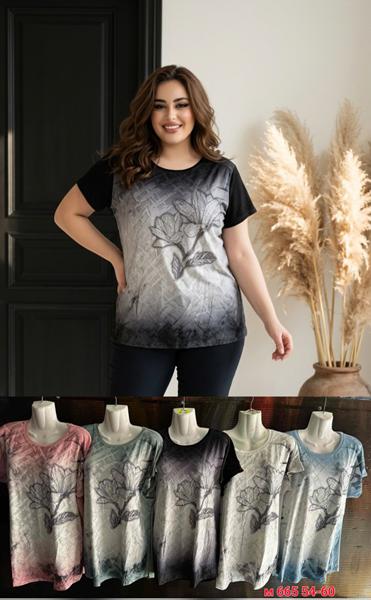 Футболка Sport style (54-60) M665 mix (лето)