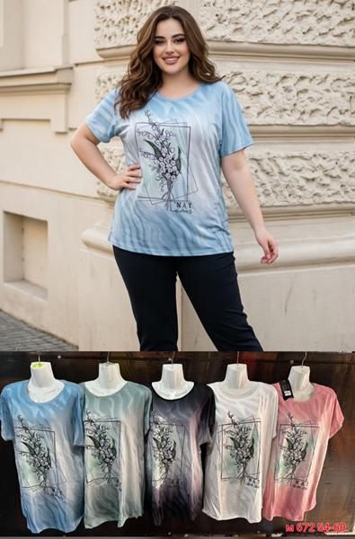 Футболка Sport style (54-60) M672 mix (лето)