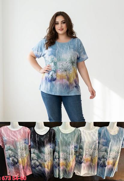 Футболка Sport style (54-60) M673 mix (лето)