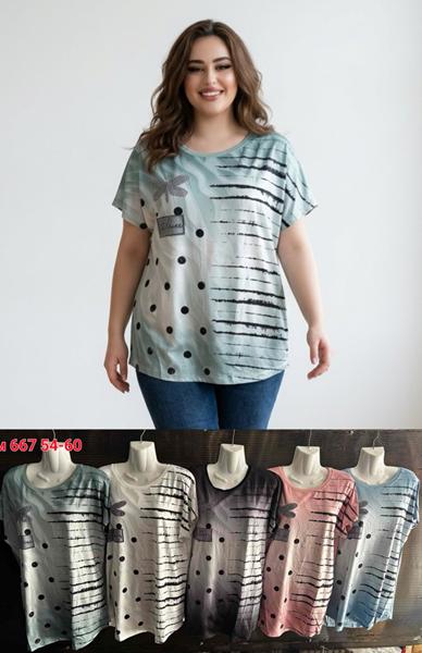 Футболка Sport style (54-60) M677 mix (лето)