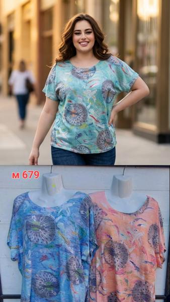 Футболка Sport style (54-60) M679 mix (лето)