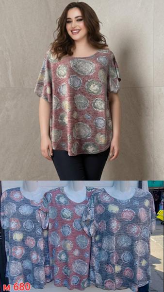 Футболка Sport style (54-60) M680 mix (лето)