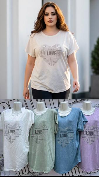 Футболка Sport style (L-2XL) M683 mix (лето)