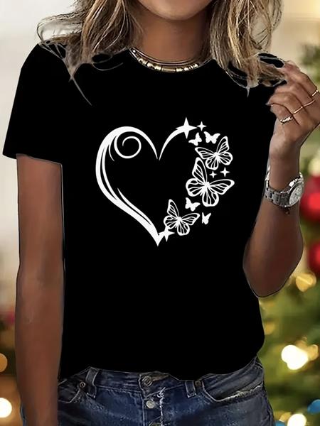 Футболка ALIA (M-3XL) AL23 black (лето)