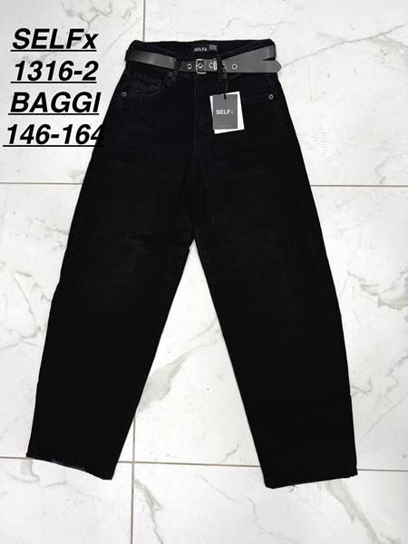 Джинсы Ruxa (146-164) 1316-2 black (деми)