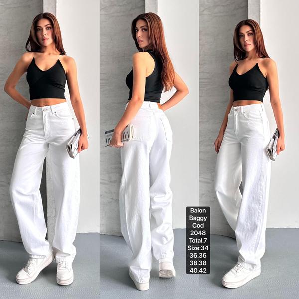 Джинсы Ruxa (34-40) 2148 white (деми)