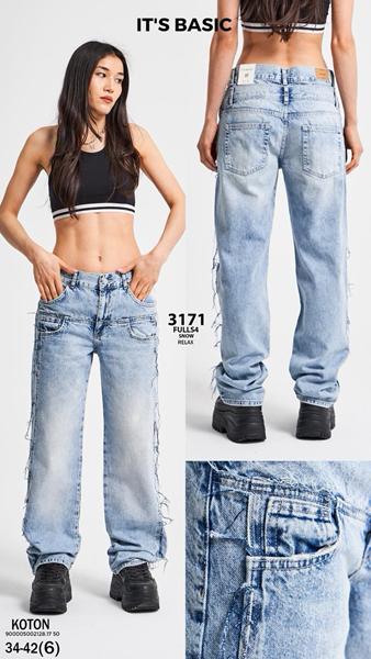 Джинсы Ruxa (34-42) 3171 l.blue (деми)