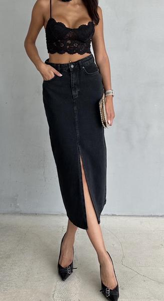 Юбка Ruxa (32-40) 4523 black (лето)