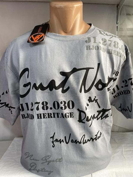 Футболка Sabihina (2XL-6XL) SB1693 grey (лето)