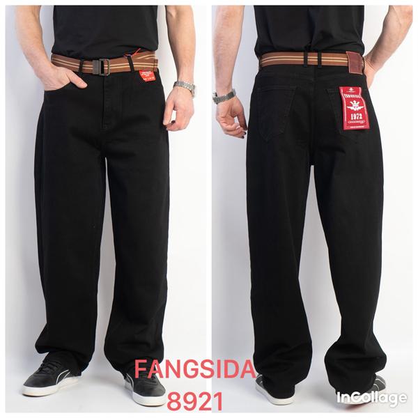 Джинсы Fangsida (29-34) 8921 black (деми)