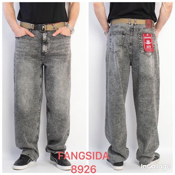 Джинсы Fangsida (28-34) 8926 grey (деми)